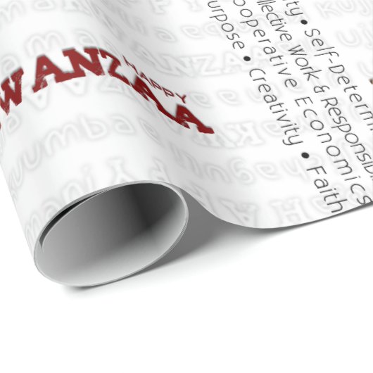 Happy Kwanzaa Geschenkpapier (Rolleneckpunkt)