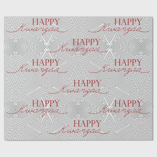 Happy Kwanzaa Geschenkpapier (Flach)