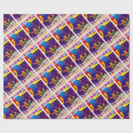 Happy Kwanzaa Geschenkpapier (Flach)