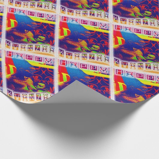 Happy Kwanzaa Geschenkpapier (Ecke)