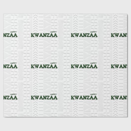 Happy Kwanzaa Geschenkpapier (Flach)