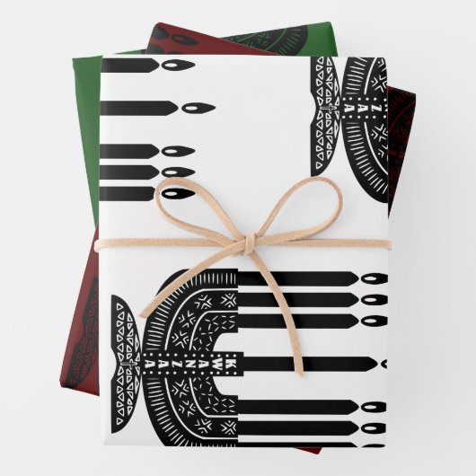 Happy Kwanzaa Geschenkpapier Set (Beispiel)