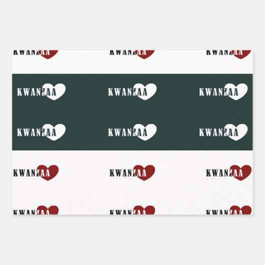 Happy Kwanzaa Geschenkpapier Set (Vorderseite 3)