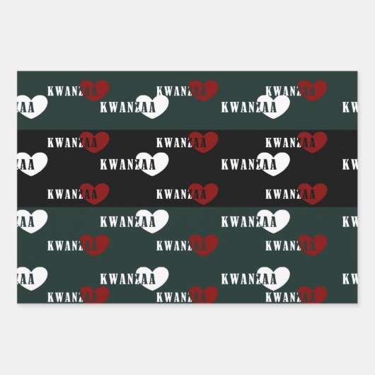 Happy Kwanzaa Geschenkpapier Set (Vorderseite 2)
