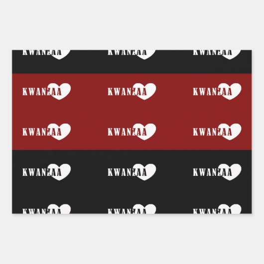 Happy Kwanzaa Geschenkpapier Set (Vorderseite)