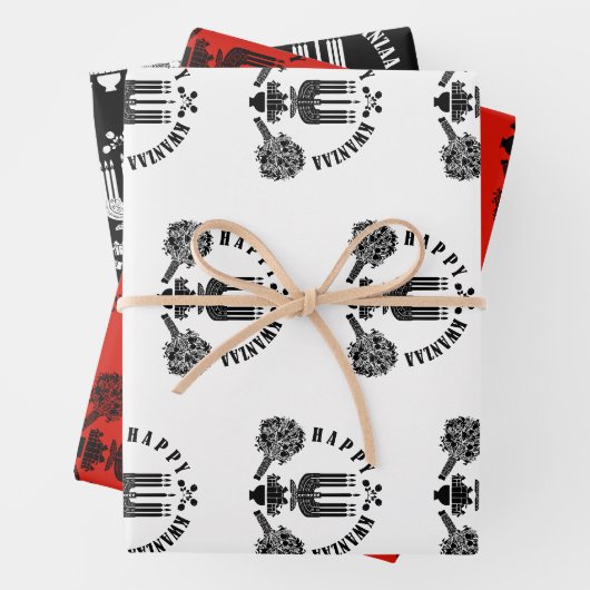 Happy Kwanzaa Geschenkpapier Set (Beispiel)