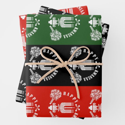Happy Kwanzaa Geschenkpapier Set (Beispiel)