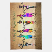 Happy Kwanzaa Geschirrtuch (Vertikal)