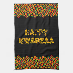 Happy Kwanzaa Geschirrtuch