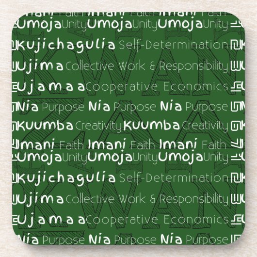 Happy Kwanzaa Getränkeuntersetzer (Vorderseite)