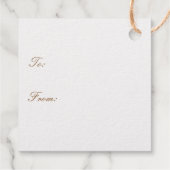 Happy Kwanzaa Gold Geschenkanhänger (Rückseite)