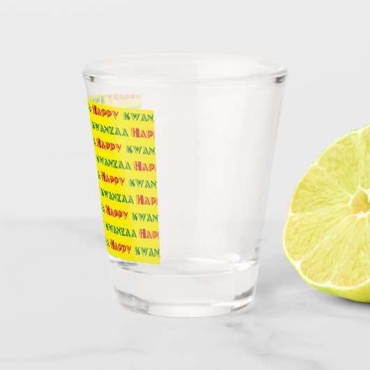 Happy Kwanzaa Greeting 2 Schnapsglas (Rechts)