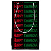 Happy Kwanzaa Greeting Kleine Geschenktüte (Vorderseite)