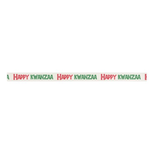 Happy Kwanzaa Greeting Ripsband (Vorderseite)