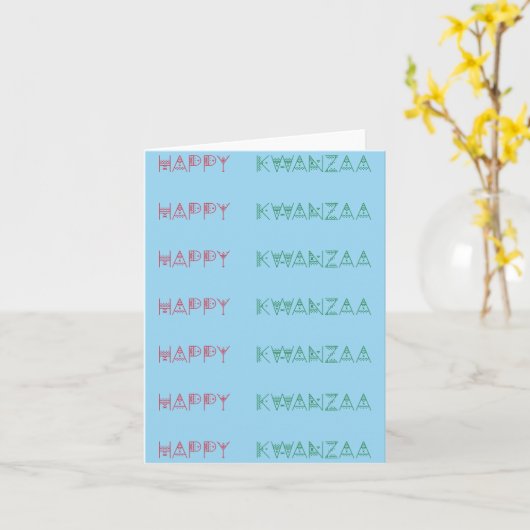 Happy Kwanzaa Greetings Karte (Gelbe Blume)