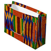 Happy Kwanzaa Große Geschenktasche Geschenktüte (Vorderseite Schrägansicht)
