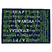 Happy Kwanzaa Große Geschenktüte (Rückseite)