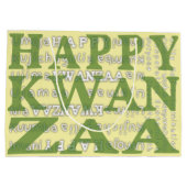 Happy Kwanzaa Große Geschenktüte (Rückseite)