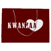 Happy Kwanzaa Große Geschenktüte (Rückseite)