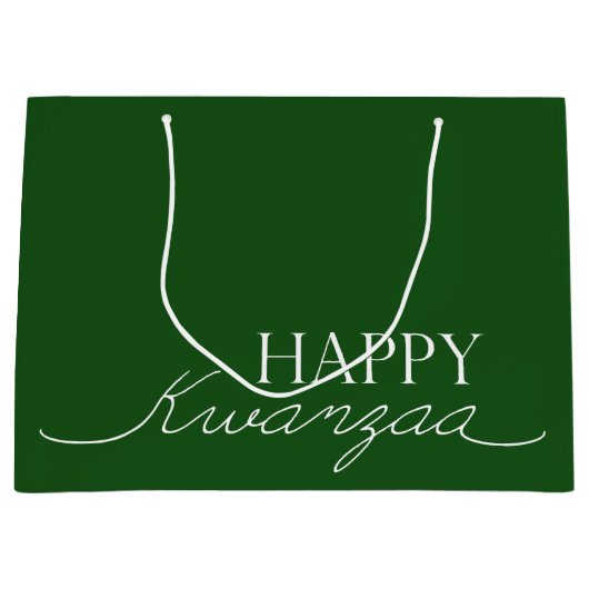 Happy Kwanzaa Große Geschenktüte (Vorderseite)