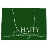 Happy Kwanzaa Große Geschenktüte (Rückseite)