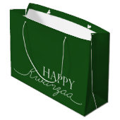 Happy Kwanzaa Große Geschenktüte (Rückseite Schrägansicht)