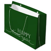 Happy Kwanzaa Große Geschenktüte (Vorderseite Schrägansicht)