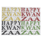 Happy Kwanzaa Große Geschenktüte (Rückseite)