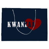 Happy Kwanzaa Große Geschenktüte (Rückseite)