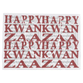 Happy Kwanzaa Große Geschenktüte (Rückseite)
