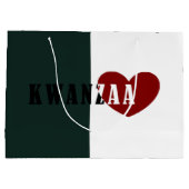Happy Kwanzaa Große Geschenktüte (Rückseite)