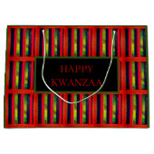 Happy Kwanzaa Große Geschenktüte (Vorderseite)