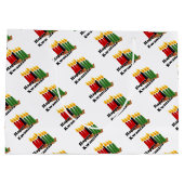 Happy Kwanzaa Große Geschenktüte (Rückseite)