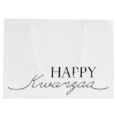 Happy Kwanzaa Große Geschenktüte (Rückseite)