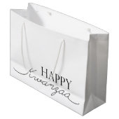 Happy Kwanzaa Große Geschenktüte (Vorderseite Schrägansicht)