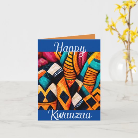Happy Kwanzaa Grußkarte Karte (Gelbe Blume)