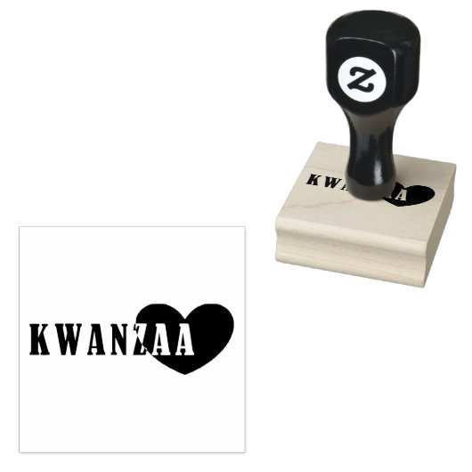 Happy Kwanzaa Gummistempel (Stempel)