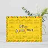 Happy Kwanzaa Handkalender Einladung (Stehend Vorderseite)