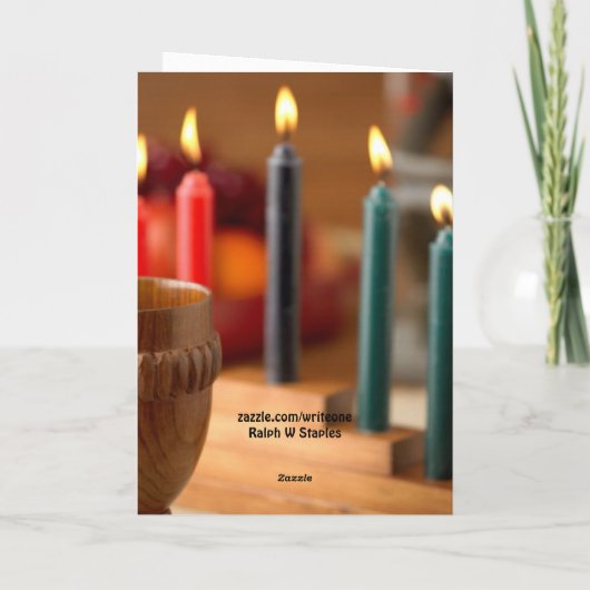 Happy Kwanzaa Karte (Rückseite)