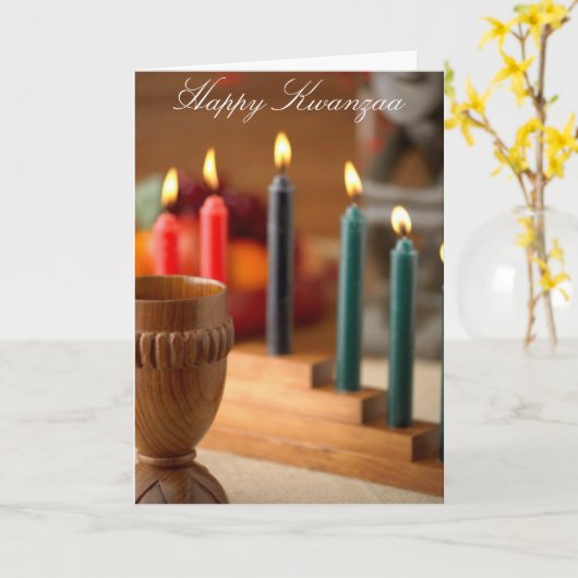 Happy Kwanzaa Karte (Gelbe Blume)