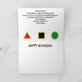 Happy Kwanzaa Karte (Innenseite)