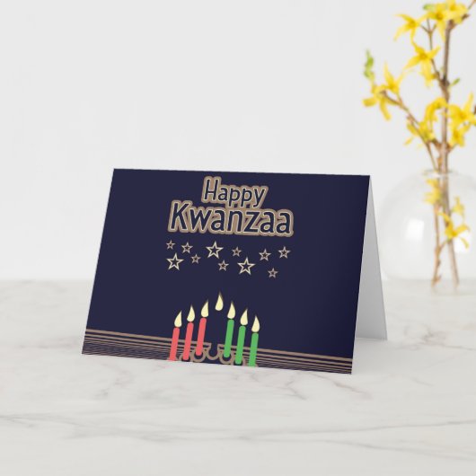 Happy Kwanzaa Karte (Gelbe Blume)