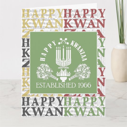 Happy Kwanzaa Karte (Vorderseite)