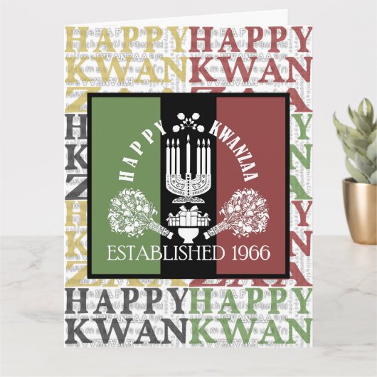 Happy Kwanzaa Karte (Kleine Pflanze)