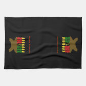 Happy Kwanzaa Kinara Geschirrtuch (Horizontal)