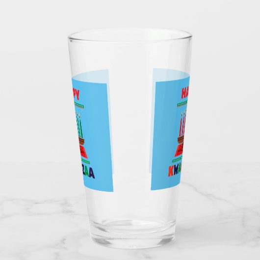 Happy Kwanzaa Kinara Glas (Links)