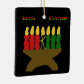 Happy Kwanzaa Kinara Keramikornament (Rechts)
