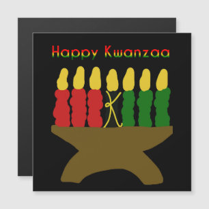 Happy Kwanzaa Kinara Magneteinladung