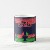 Happy Kwanzaa Kinara Menorah Seven Holiday Kaffeetasse (Mittel)