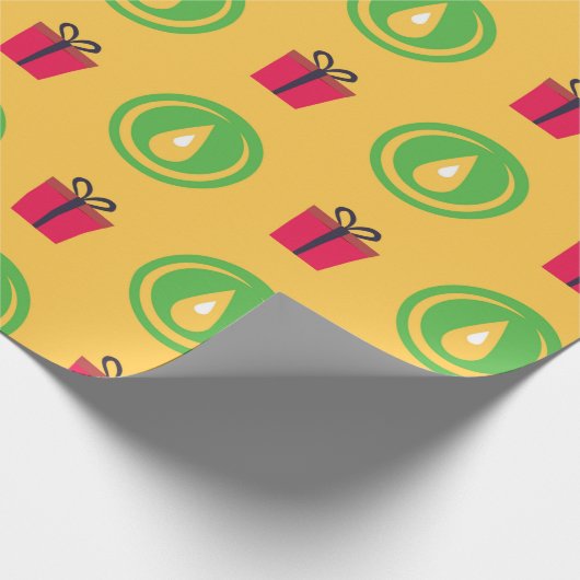 Happy Kwanzaa Kinara Menorah Seven Holiday Pattern Geschenkpapier (Ecke)